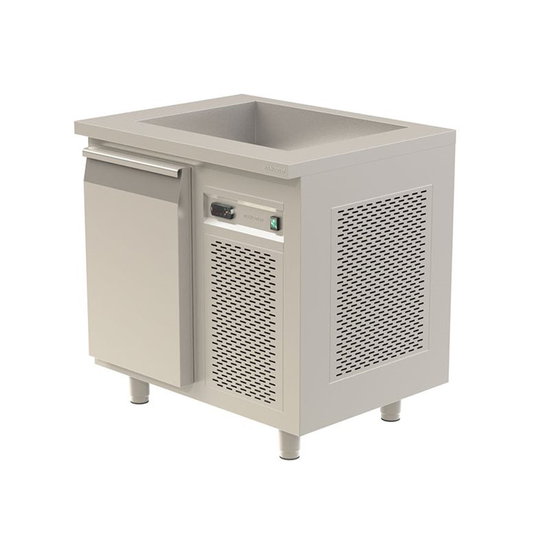 Kylbänk 860 GN-brunn, 0,3kW, GN-Dörrar/Lådor