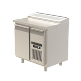 Kylbänk 900 Lutande, 0,3kW, 1/6 Ränna, GN-Dörrar/Lådor