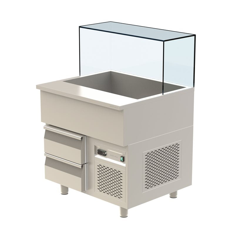 Salladskyl 860, 0,3kW, GN-Dörr/Lådor