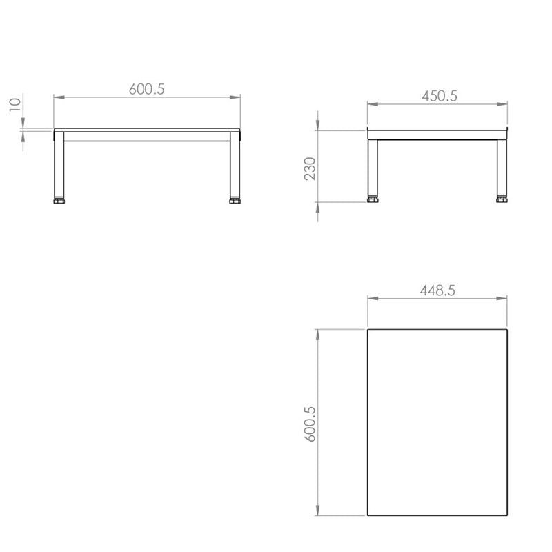 Stativ El kebabgrill, Potis, 450x600x250