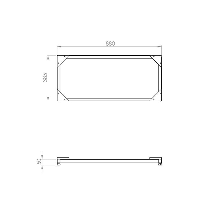 Stativ Fettavskiljare, GGX35, 880x385x50