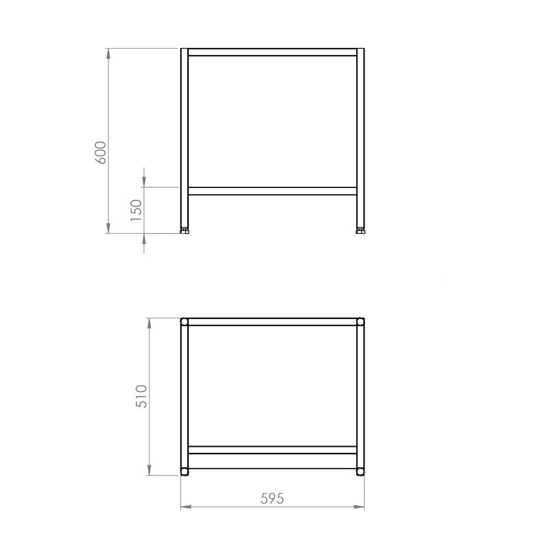 Stativ MBM 650, 595x510x601