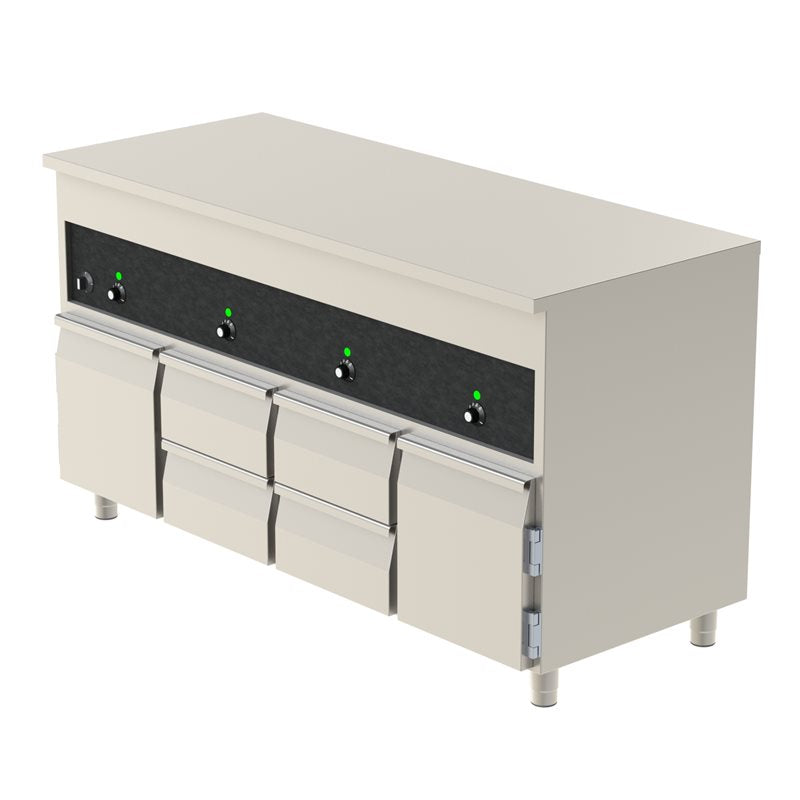 Värmebänk ECO-line, 2,8kW, 4 x GN 1/1
