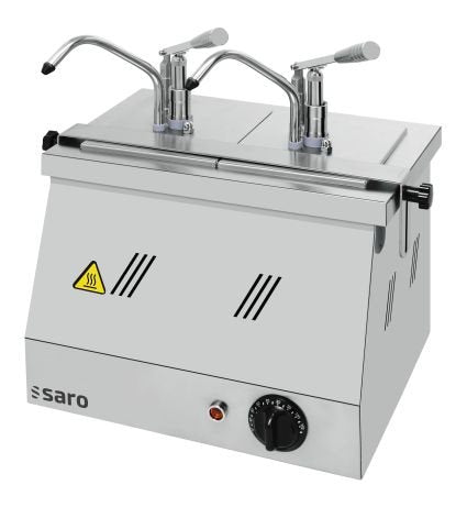 Bain Marie 2 x 1/4 och 2 x 1/6 med pumpmunstycke modell BM-0216