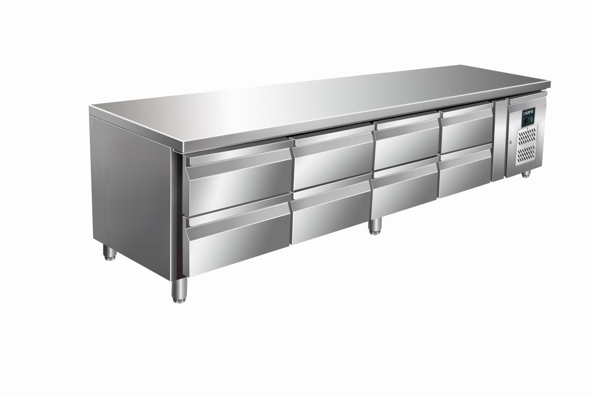 Grillkylbänk, 4x2 lådor modell UGN 4180 TN