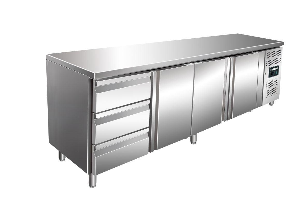 Kylbänk med 3 lådor 3 dörrar modell KYLJA 4130 TN
