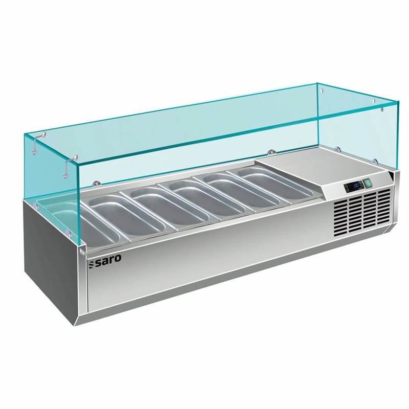 Kylränna glastop 1/4 GN  VRX 1400/330