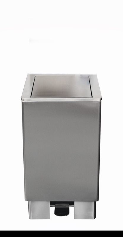 Papperskorg i rostfritt stål JUPITER 90 liter