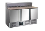 Pizzakylbänk PS 903, 1/6 ränna, Granitskiva, 0,23kW