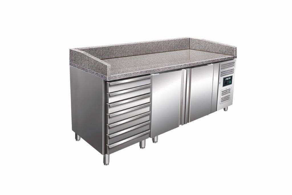 Pizzakylbänk PZ 2610 TN, Granitskiva, 0,35kW, 428 L