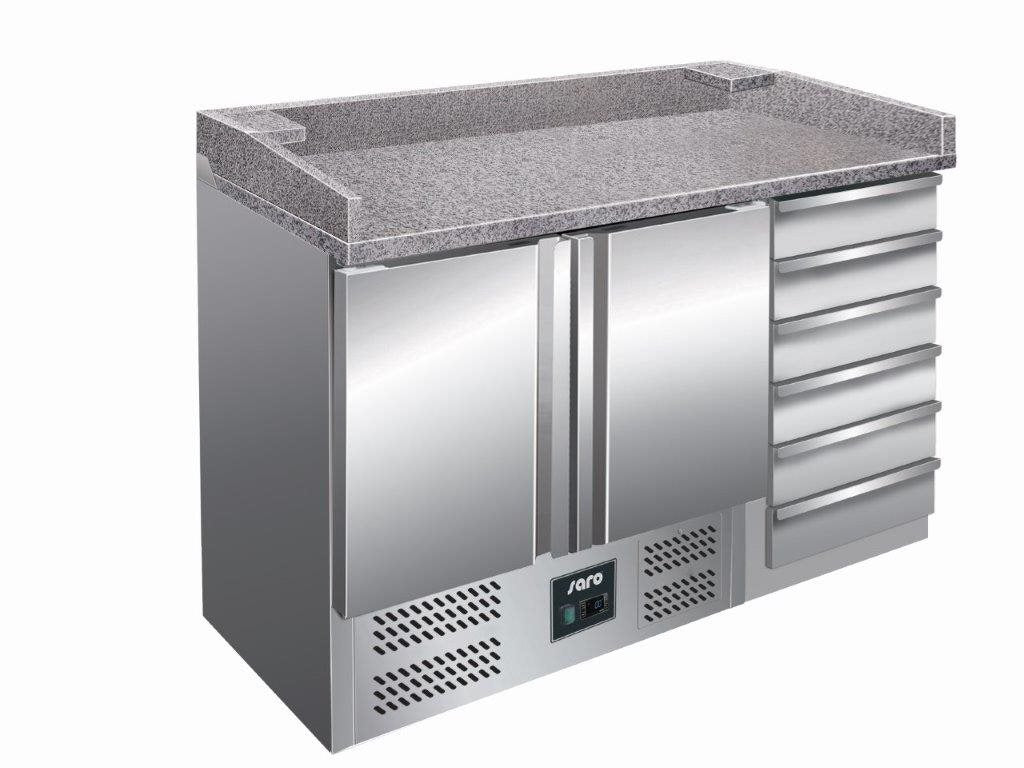 Pizzakylbänk PZ 9001, Granitskiva, 0,23kW, 257 L