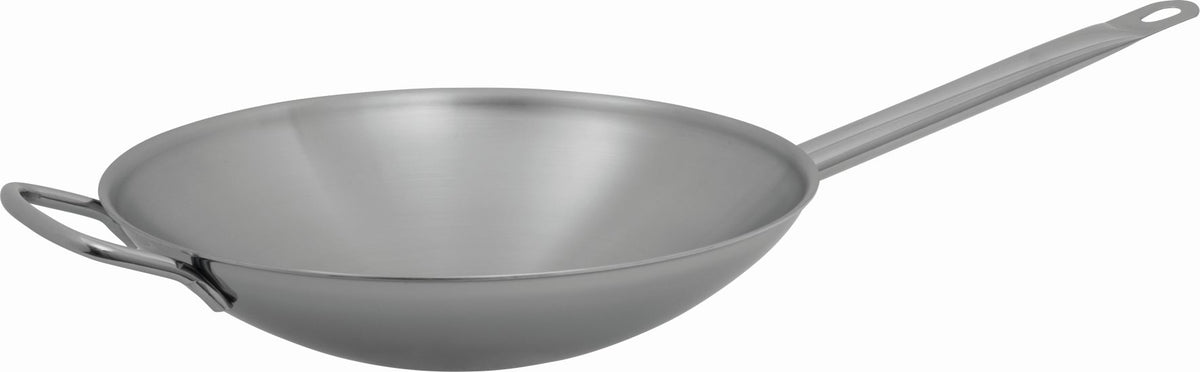 Rostfri wokpanna