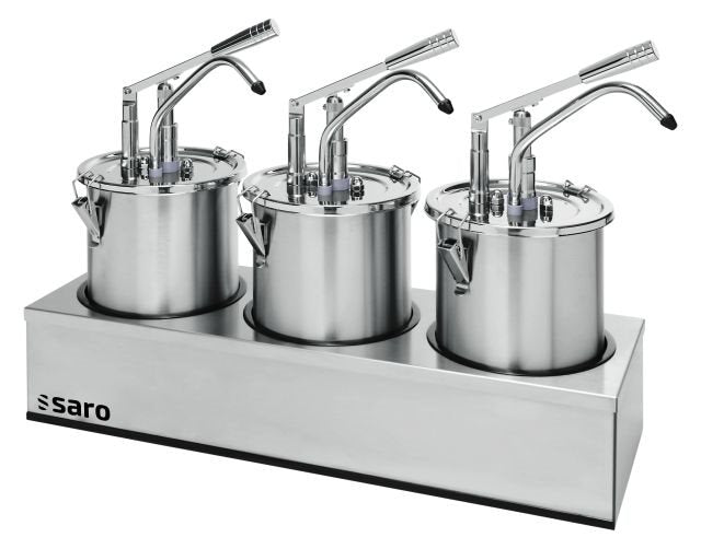 Såsdispenser, set om 3, modell PD-003