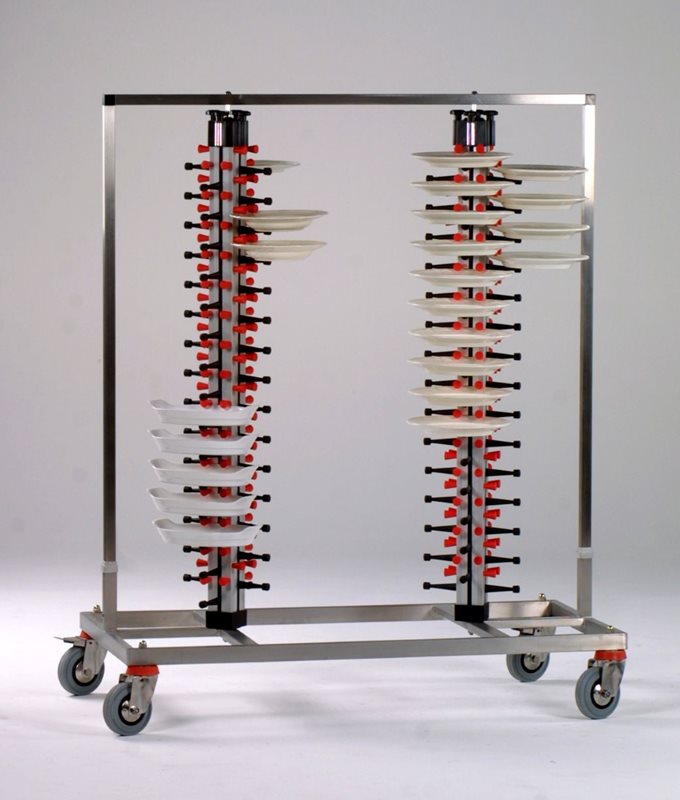 tallriksstaplingssystem Plate-Mate modell TWIN-120