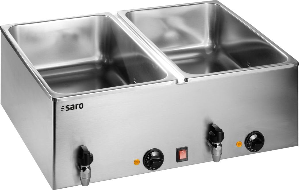Vattenbad med Tappkran, 2 x GN 1/1