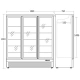Displayfrys DF1563BD