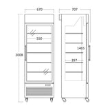 Displayfrys DF400BD
