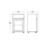 Drickakyl SC 21 BE, 1 Dörr, 90W, 18 L