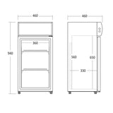 Drickakyl SC 81 BE, 1 dörr, 120W, 84 L