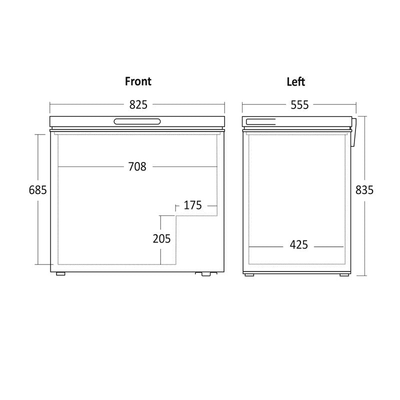 Frysbox CF200WD 199l