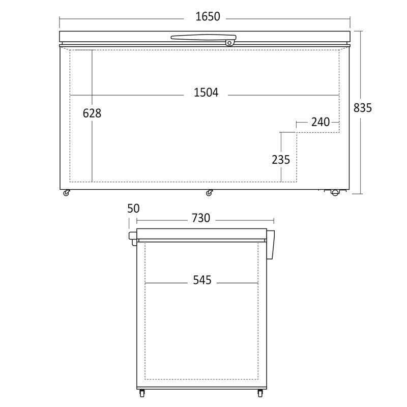 Frysbox CF500WE 500l