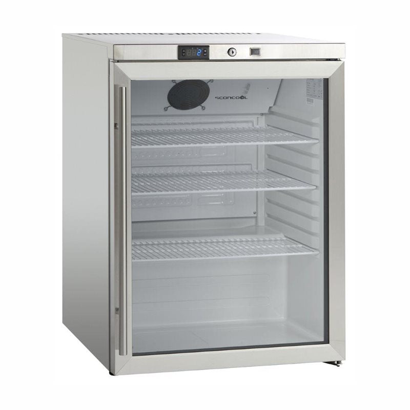 Kylskåp SK 145 GDE, Underbänk, Glasdörr, 106W