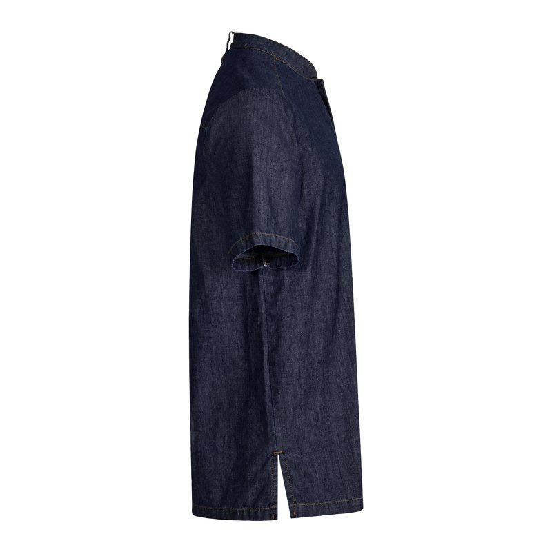 Kockskjorta unisex mörkblå Demin