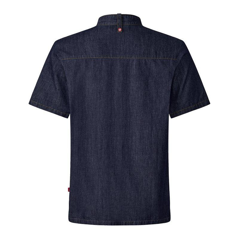 Kockskjorta unisex mörkblå Demin