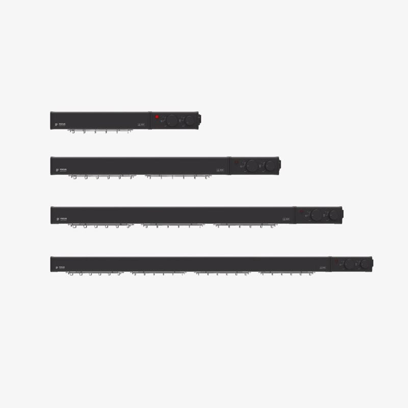 Värmelist Focus 150 Svart