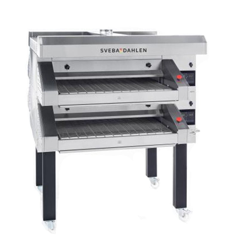 Tunnelpizzaugn TP21, 2-däck, 24 kW, 400°C, Digital panel