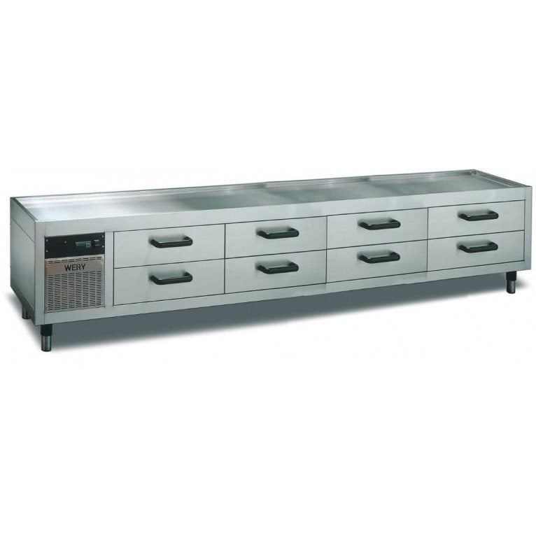 Grillkylbänk MKE 28/8, 8 GN 1/1 Lådor