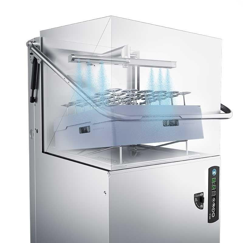 Glasdiskmaskin WD-6, Minimerar glaspolering