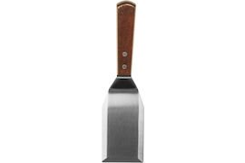 Hamburgerspade 29 cm, Rostfritt 18/0 med träskaft