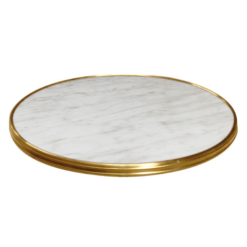 Bistro, Genes marble - Ø60 cm , mässing